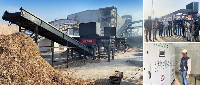 kaiyun登录入口登录大型生物质秸秆两级破碎项目成套设备在南亚项目现场顺利投产
